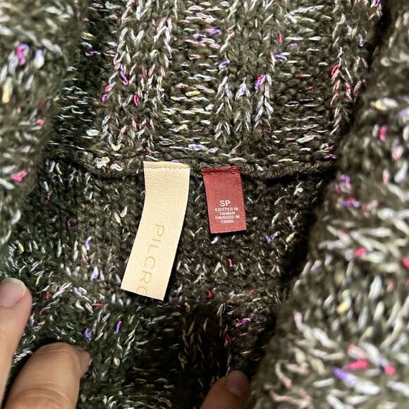 Anthropologie Pilcro Textured Cowlneck Sweater Sz S/P - Picture 6 of 11